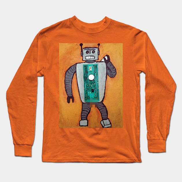 SFW RoboDavid Long Sleeve T-Shirt by TheWickerBreaker